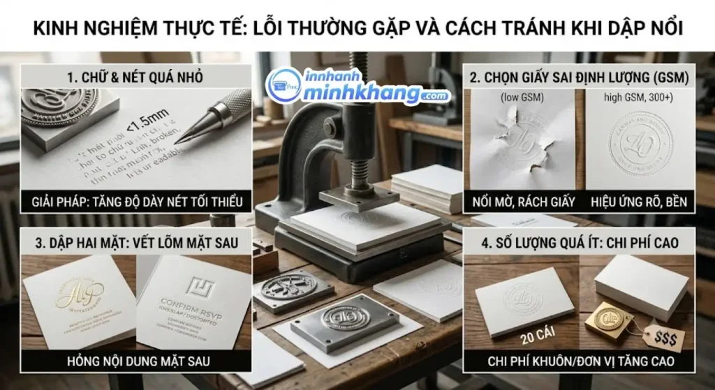 Lỗi thiết kế thường gặp khi làm file dập nổi
