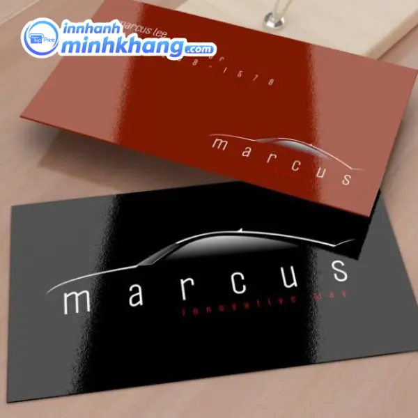 Mẫu name card được gia công phủ UV định hình